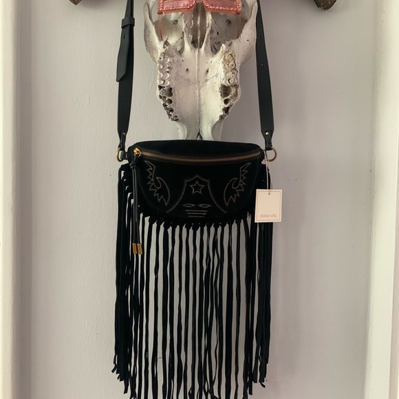 Very chic genuine high end leather/suede crossbody or belt/waist bag. - Picture 2 of 10